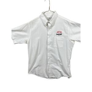 VTG Chevy Indy V8 Crew Shirt Size Large/ 16 1/2 \Arrow Dover \White